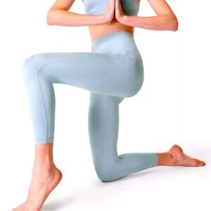 Sweaty Betty All Day 7/8 Leggings Aluminum Blue Size Small